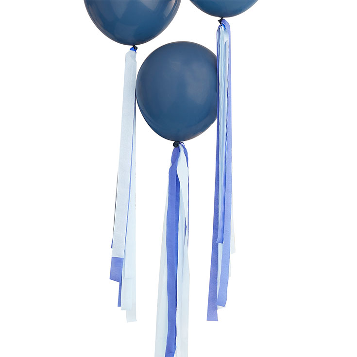 Ballonbänder Navy & Blau