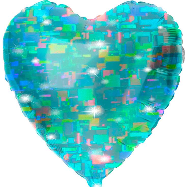 Folienballon - Aqua Heart 