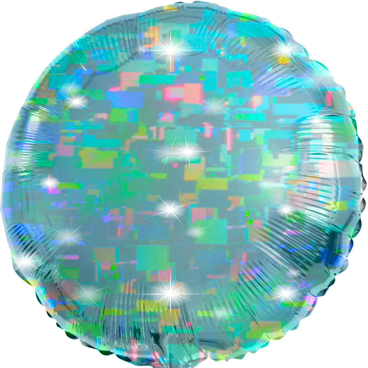  Folienballon - Rund Aqua