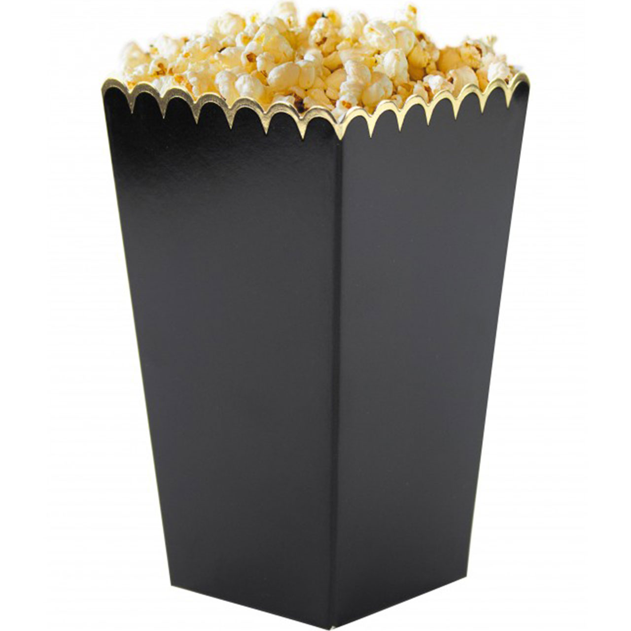 Popcorn Boxen Schwarz & Gold