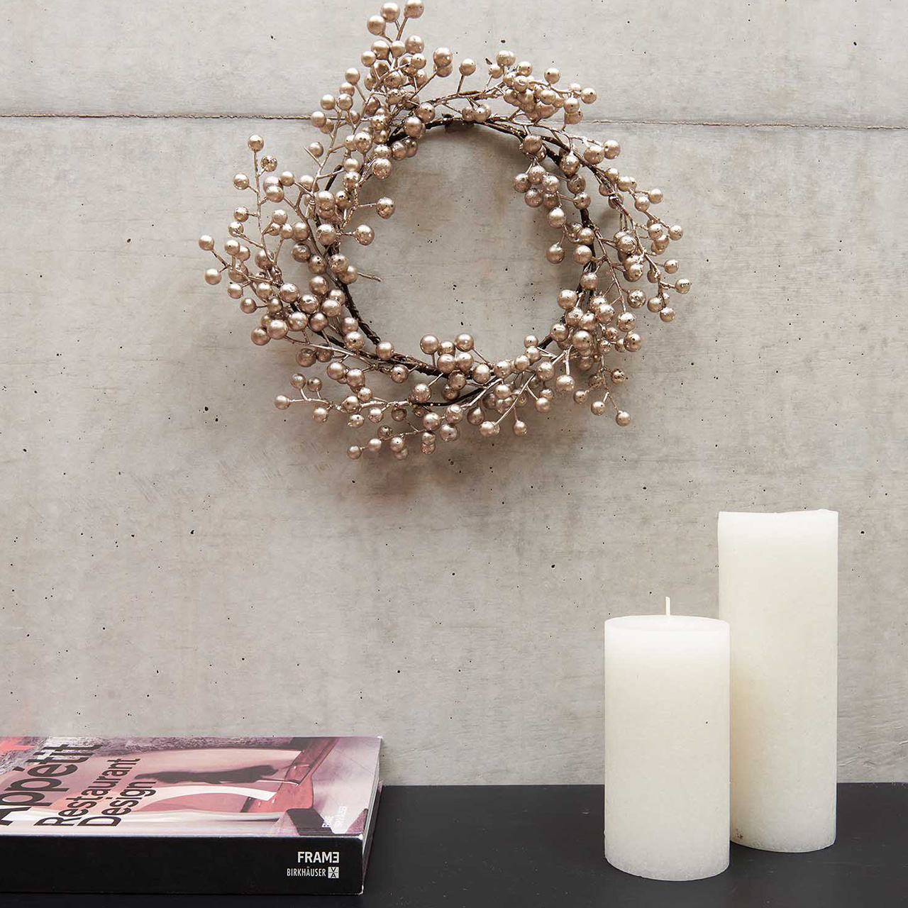 Wreath - Champagne Gold Berries