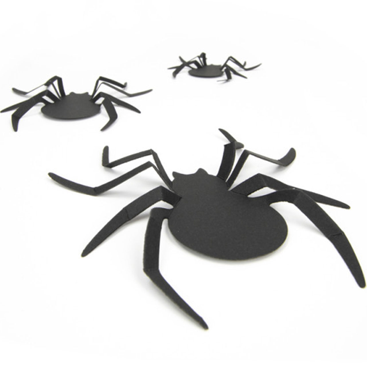 Wanddekoration - schwarze Spinnen