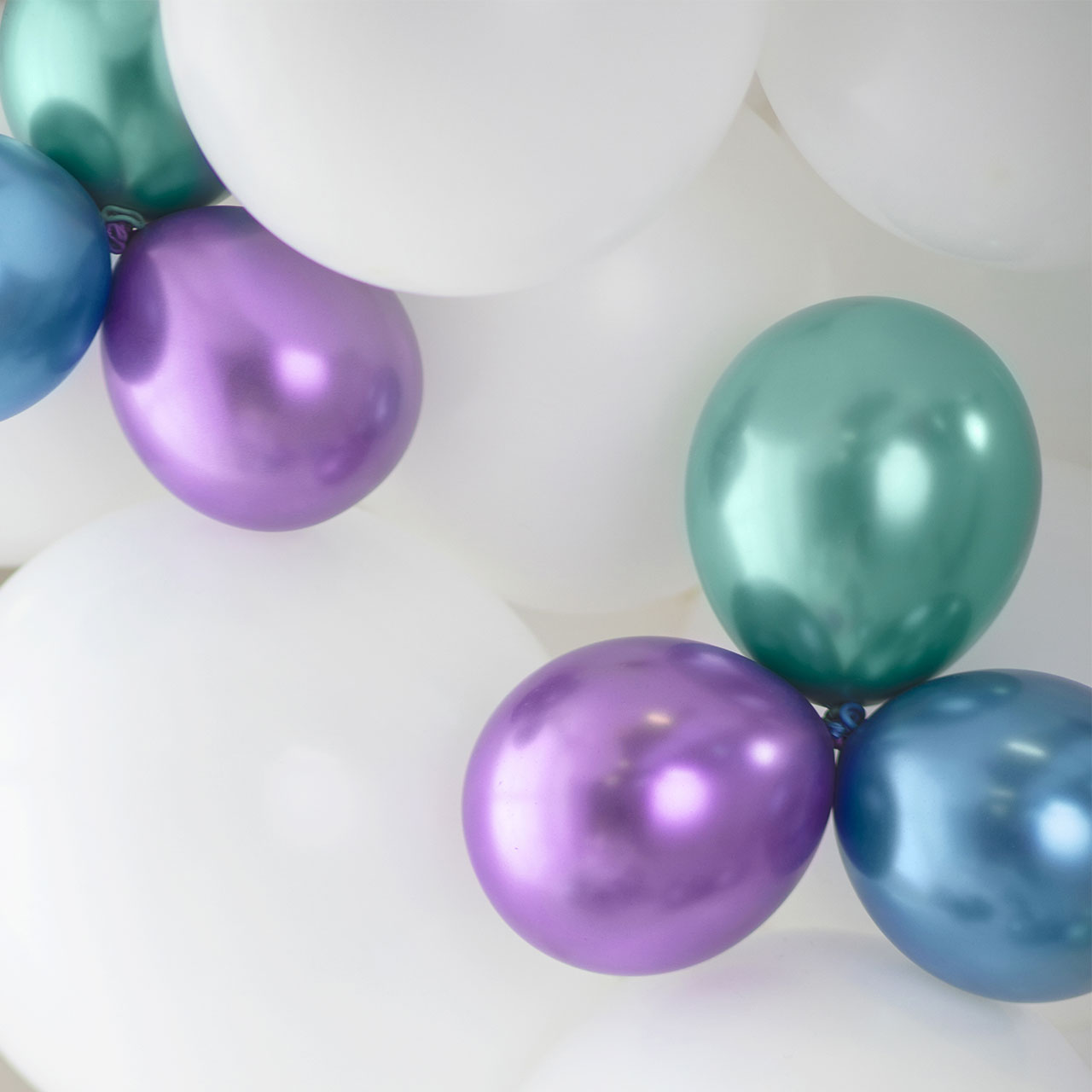 10 Mini Ballons Glossy Purple