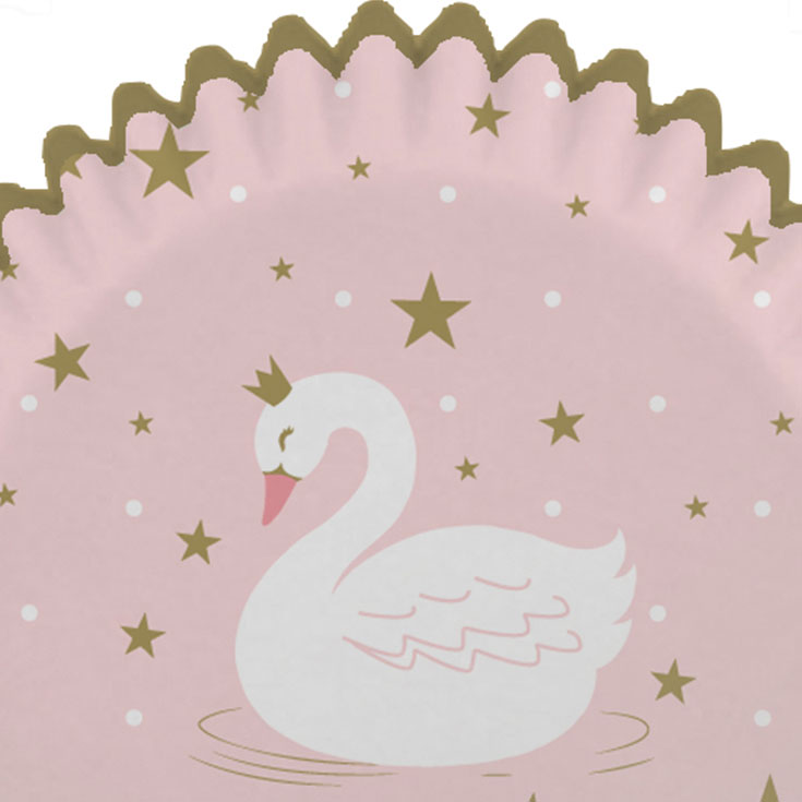 Cupcake Cases - Stylish Swan 