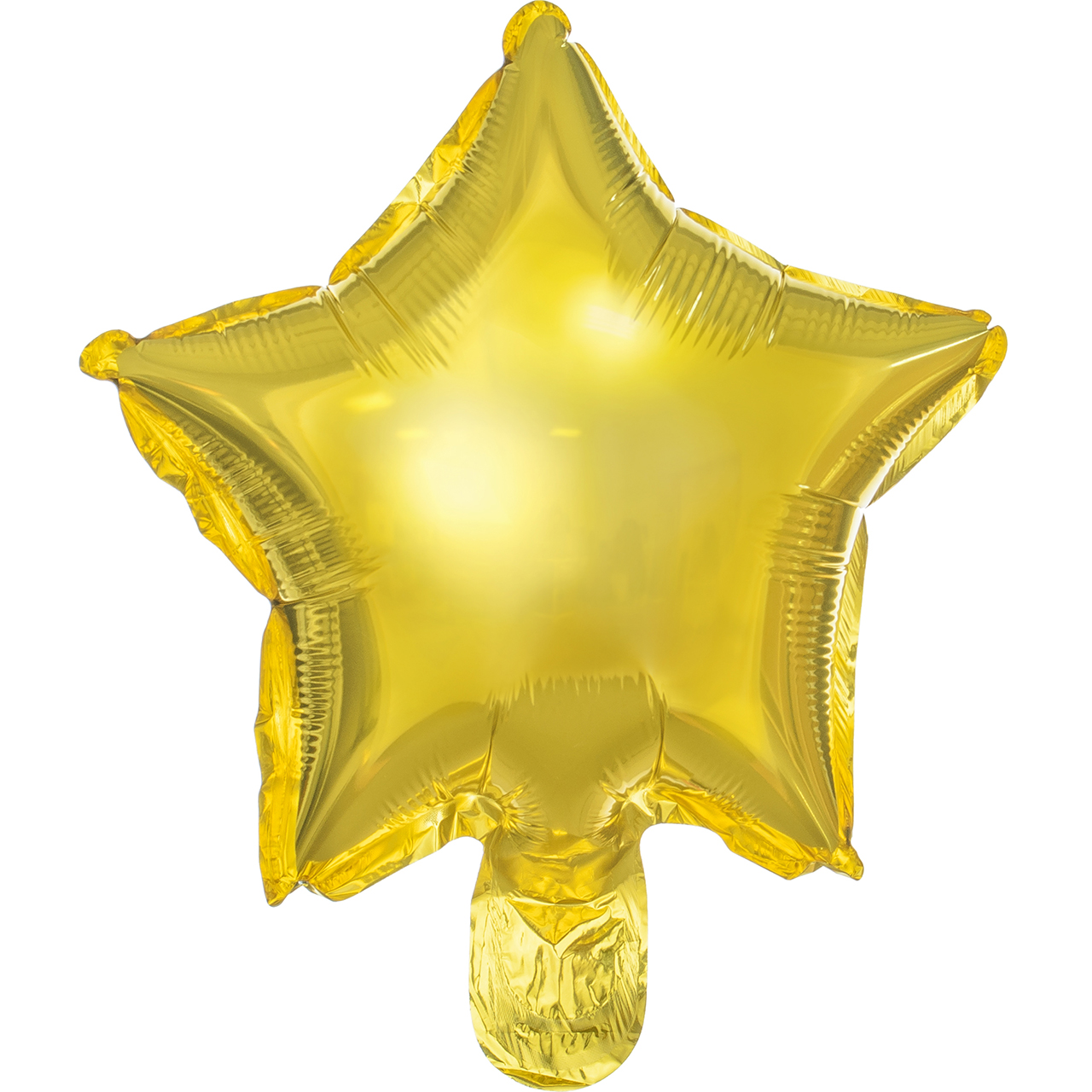 3 Gold Star Foil Balloons - Medium