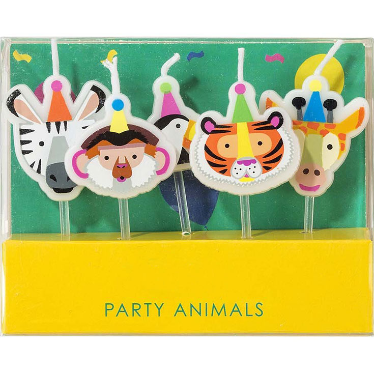 5 Party Animals Candles