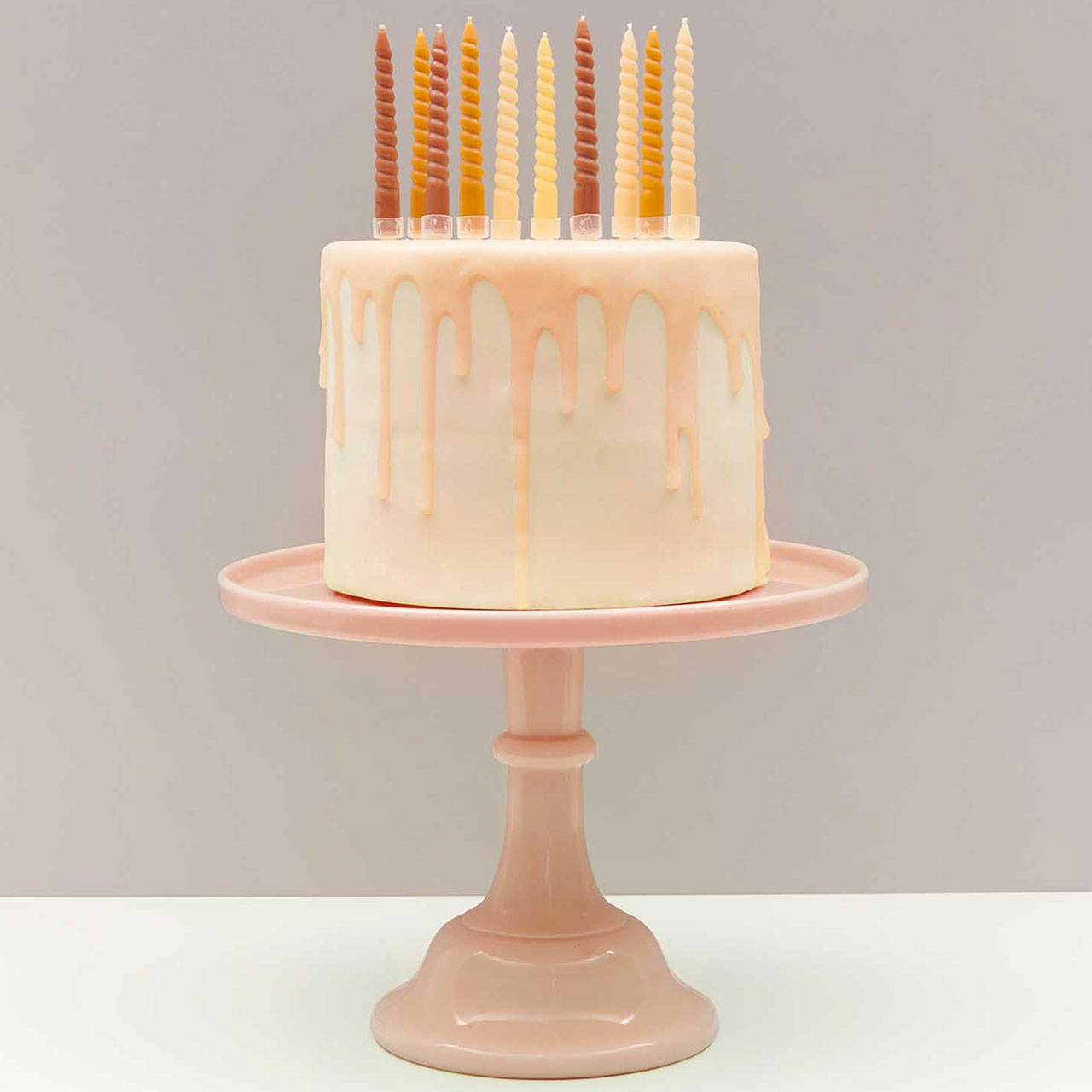 Cake Candles - Neutral Mix Spiral