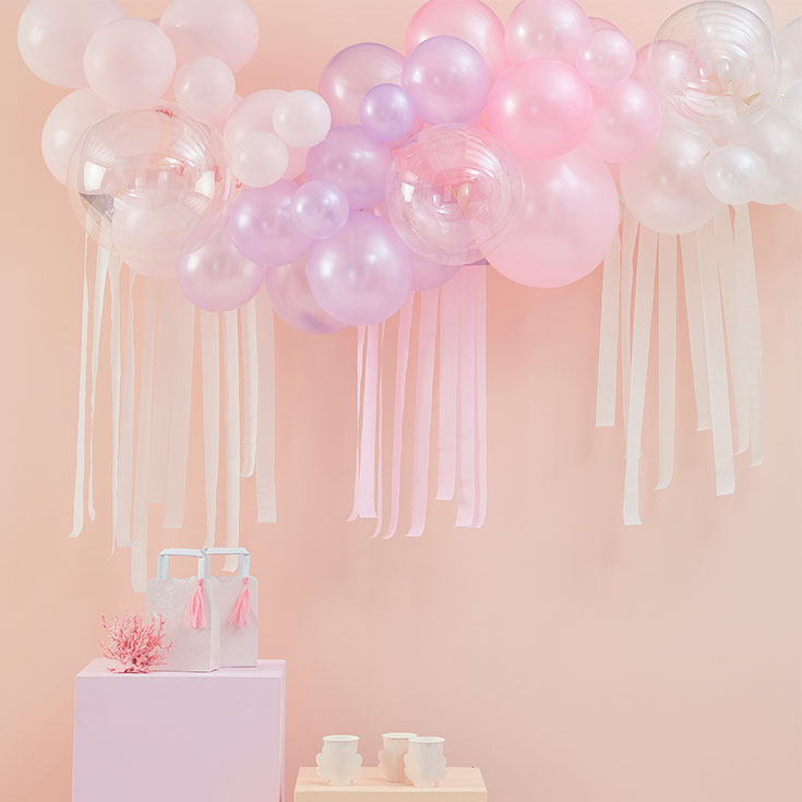 Pastel, Pearl & Ivory Balloon Garland