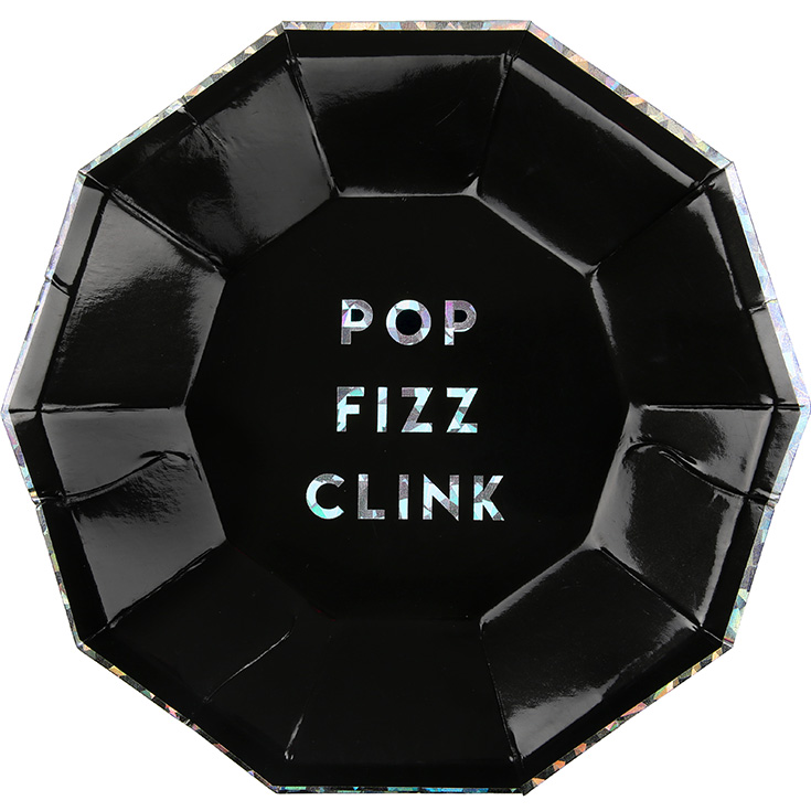 8 Small Pop, Fizz, Clink Plates