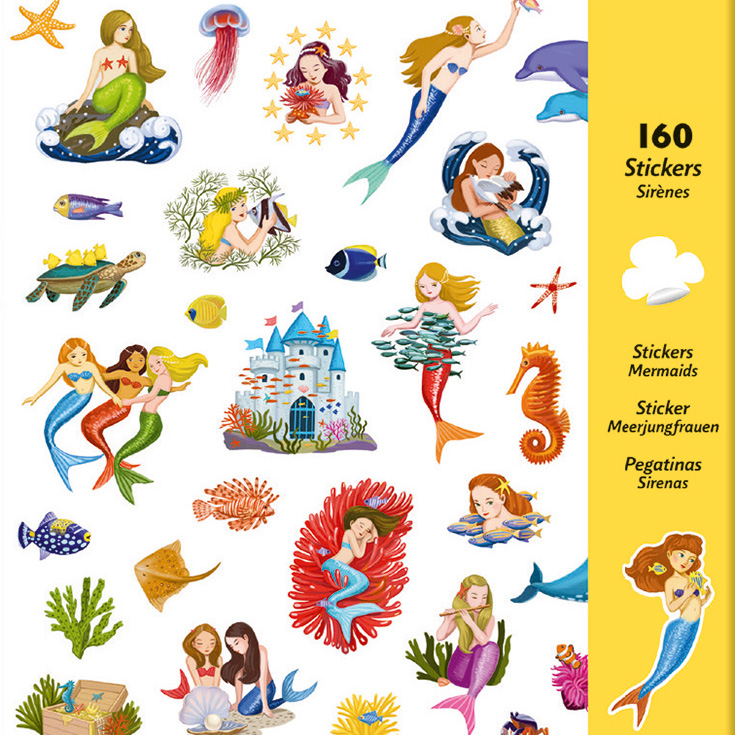 4 Mermaid Sticker Sheets