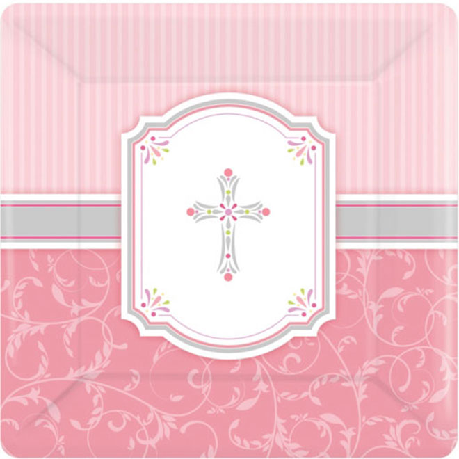 Plates - Pink Blessings L