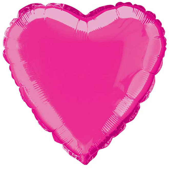 Folienballon - Pinkes Herz