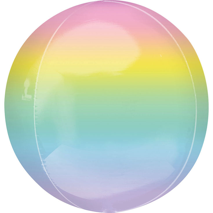 ORBZ Folienballon Pastel Rainbow