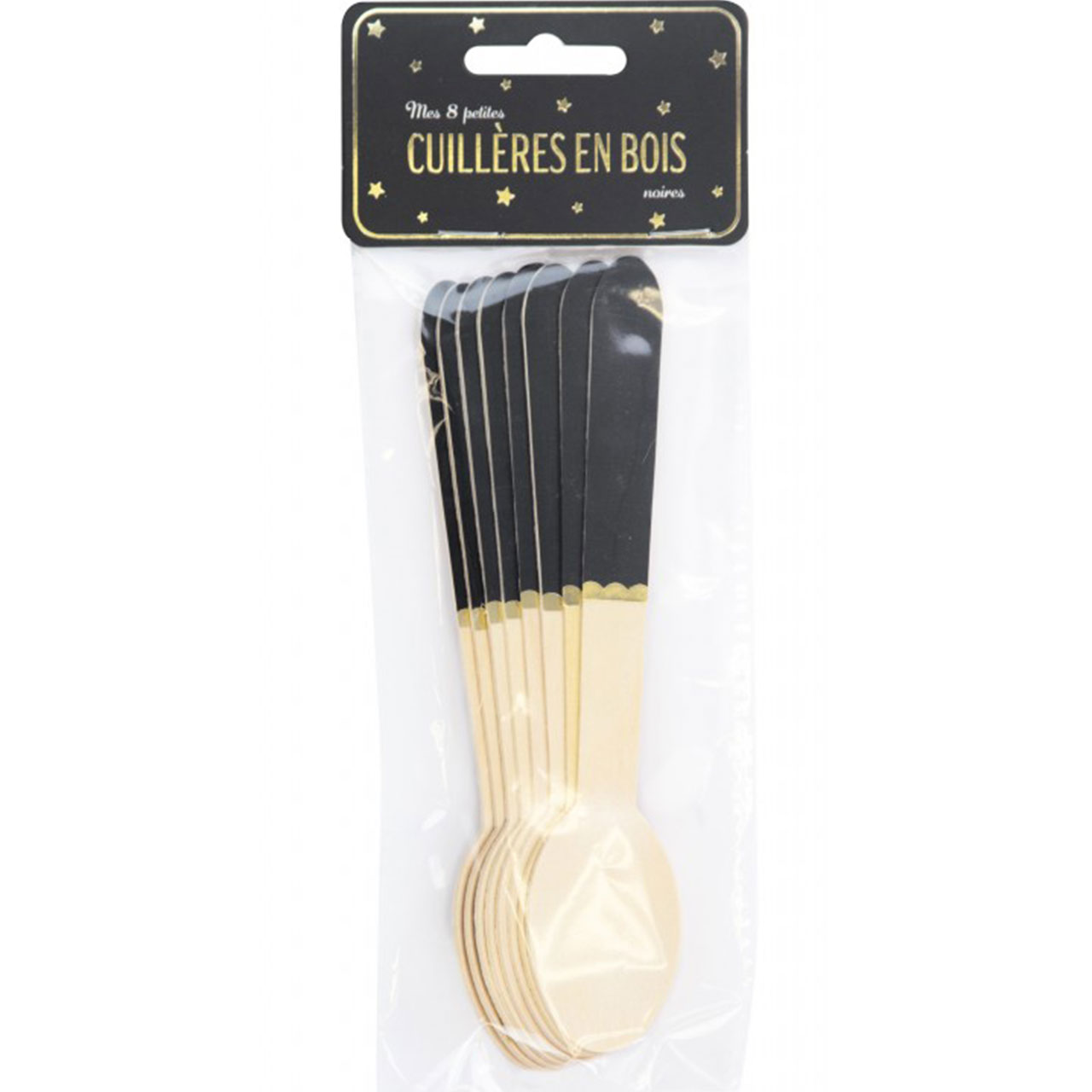 Cutlery - Black Wooden Spoons