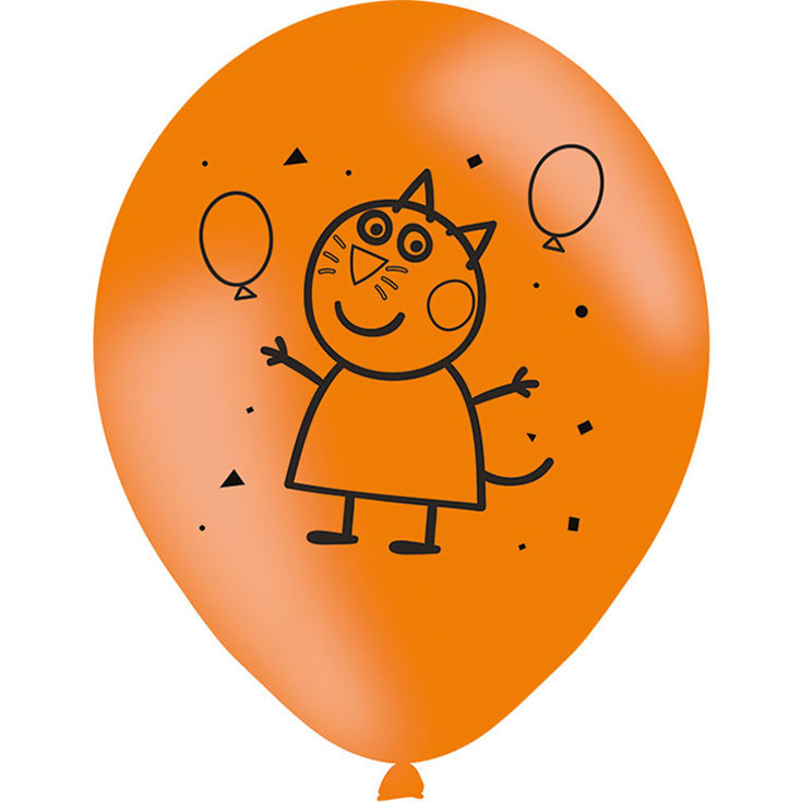 6 Peppa Pig Party Balloons