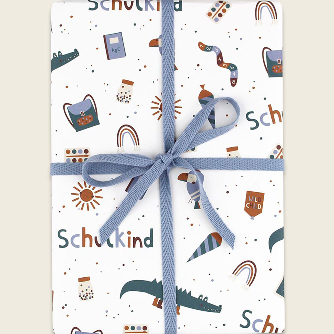 Geschenkspapier - Schulkind Adventure