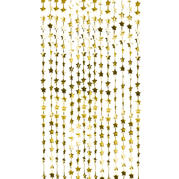 Gold Star Backdrop Curtain