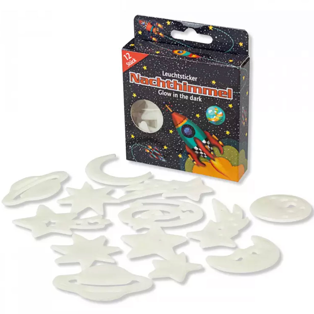 Glow Stickers - Space Ship & Planets