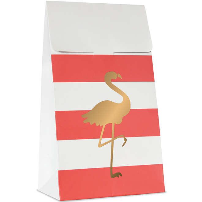 10 Preppy Flamingo Party Bags