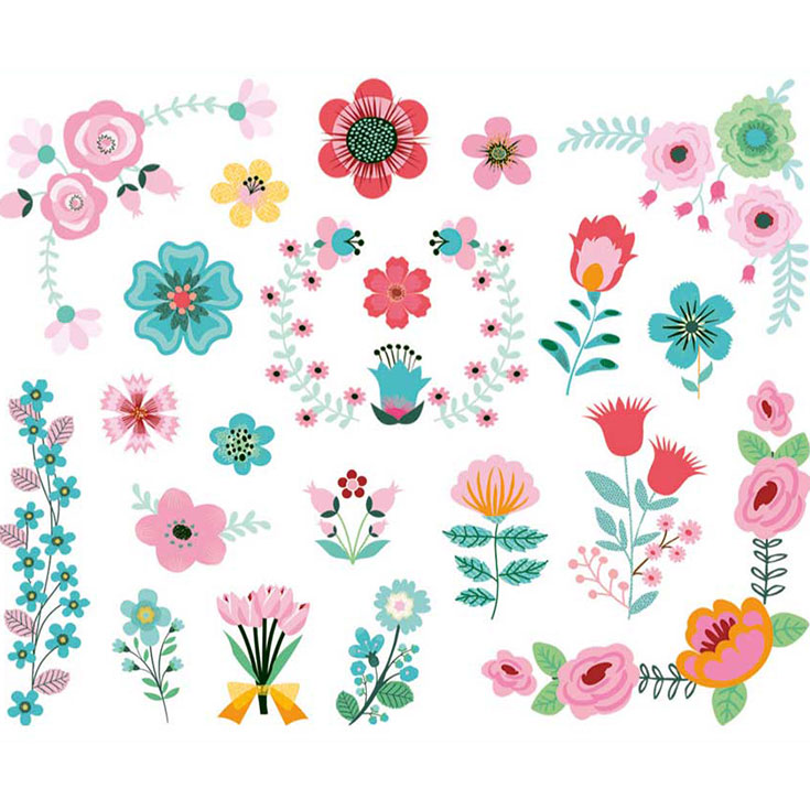 Sticker - Mini Blumen