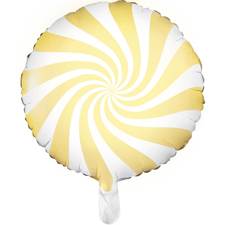 Gelber Folienballon Candy