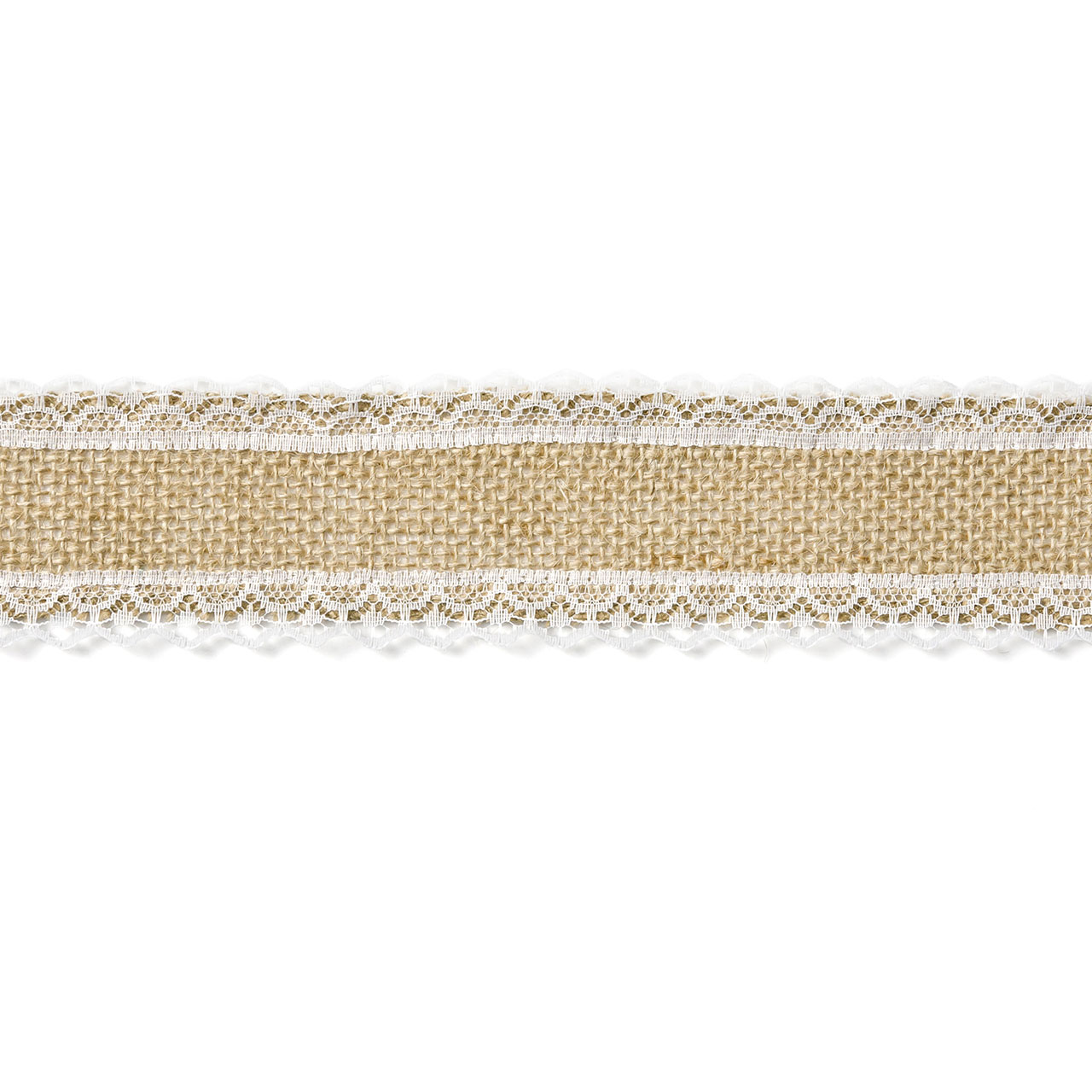 Jute Tape with Lace Edging