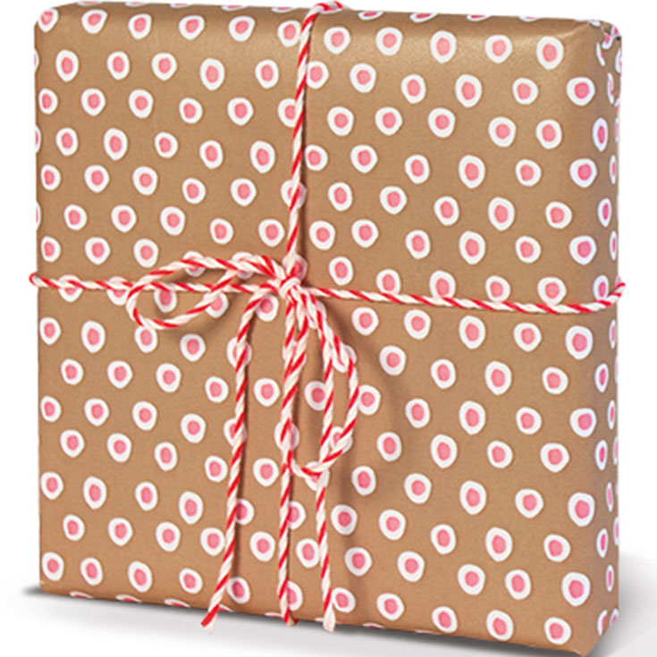 Pink Spot Wrapping Paper