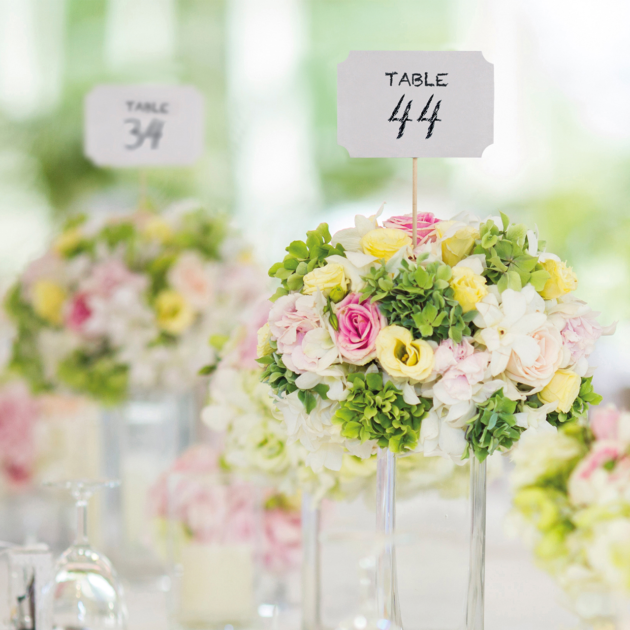 Table Signs - White
