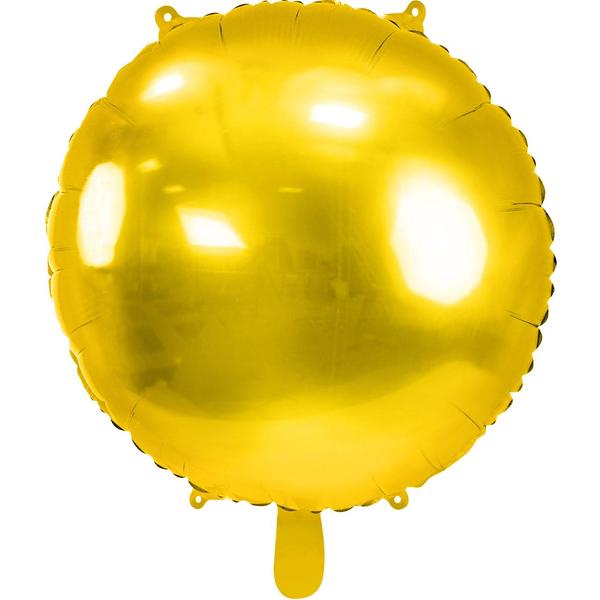 Folienballon - Rund Gold - 45 cm 