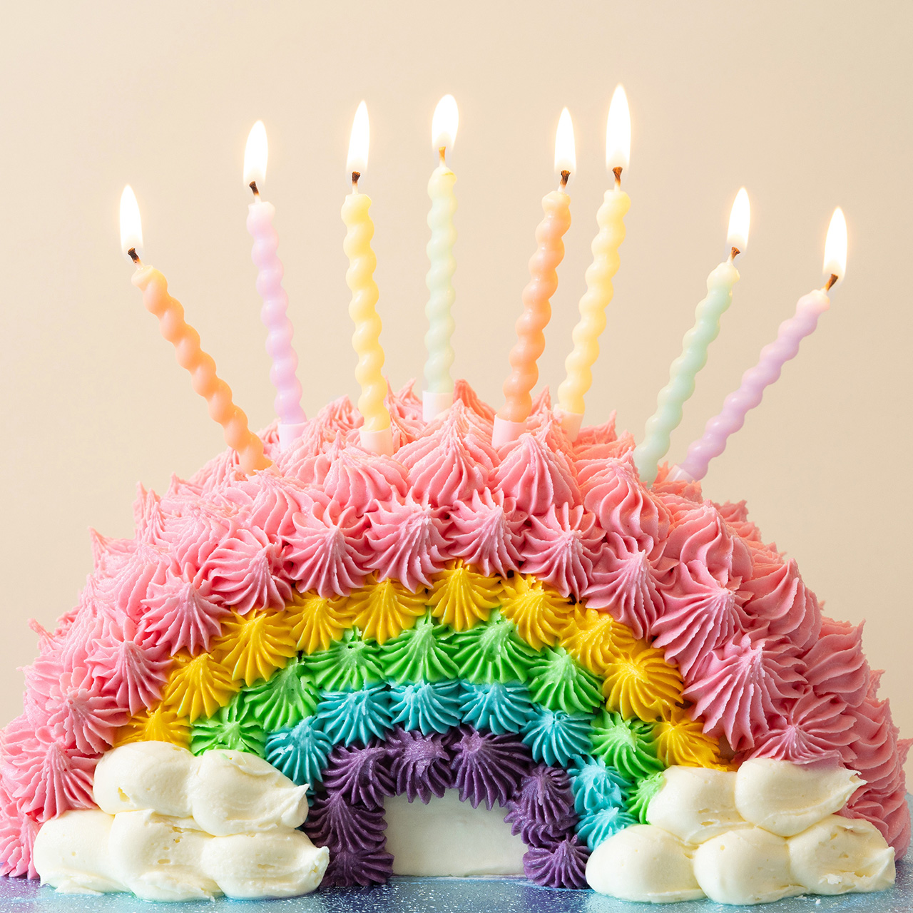 Cake Candles - Pastel Twirl
