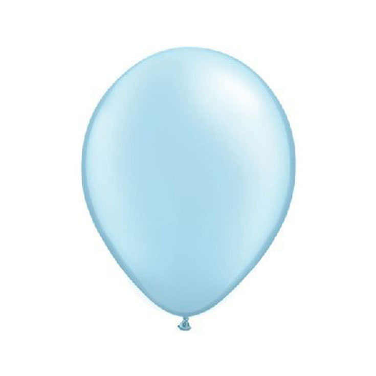 10 Mini Ballons Pearl Light Blue
