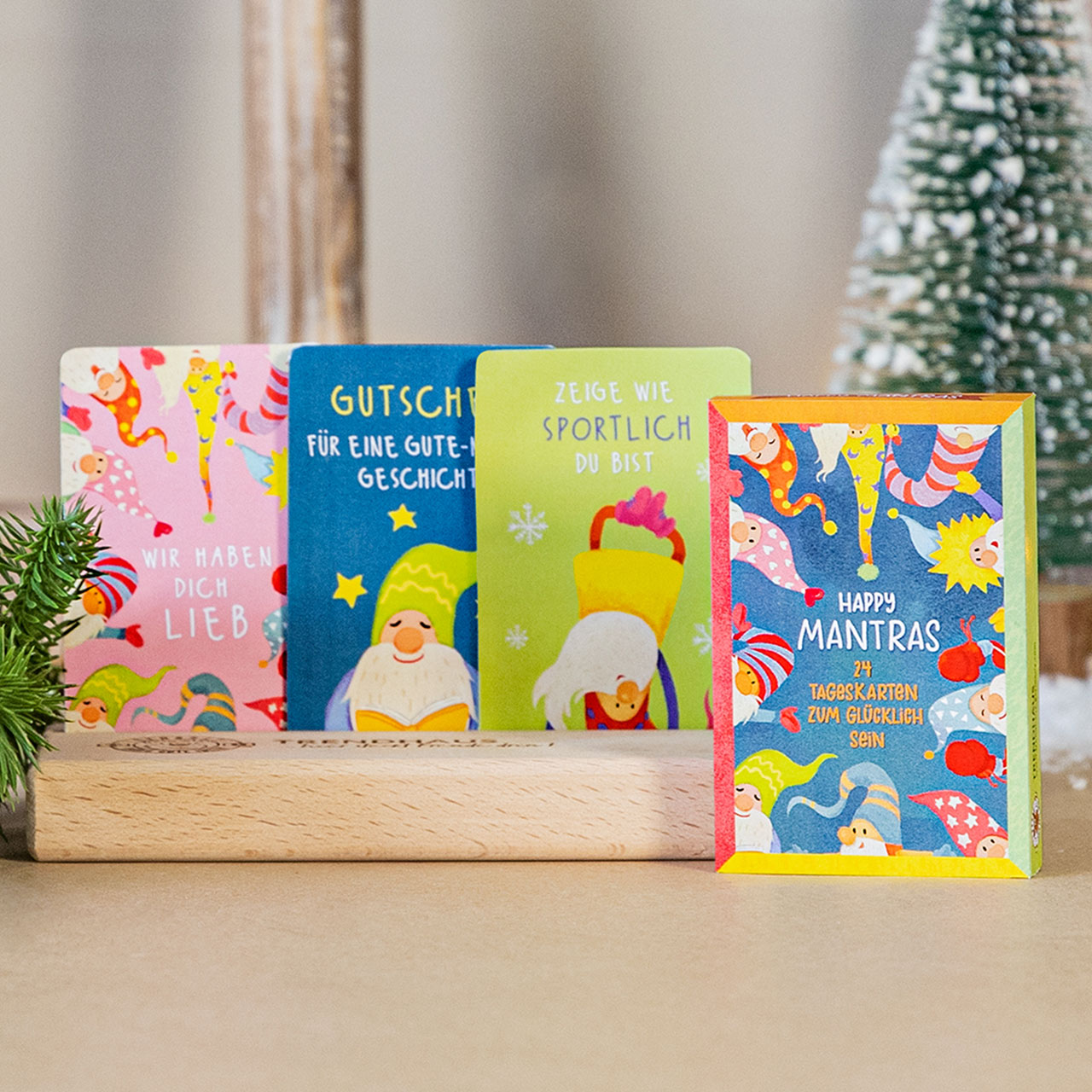 Happy Mantra Cards - Christmas Gnome