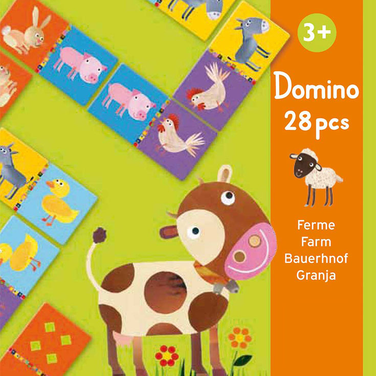 Lernspiel Domino Bauernhof
