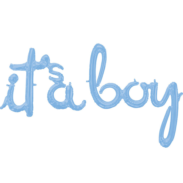 "It's a Boy" Foil Balloon Banner