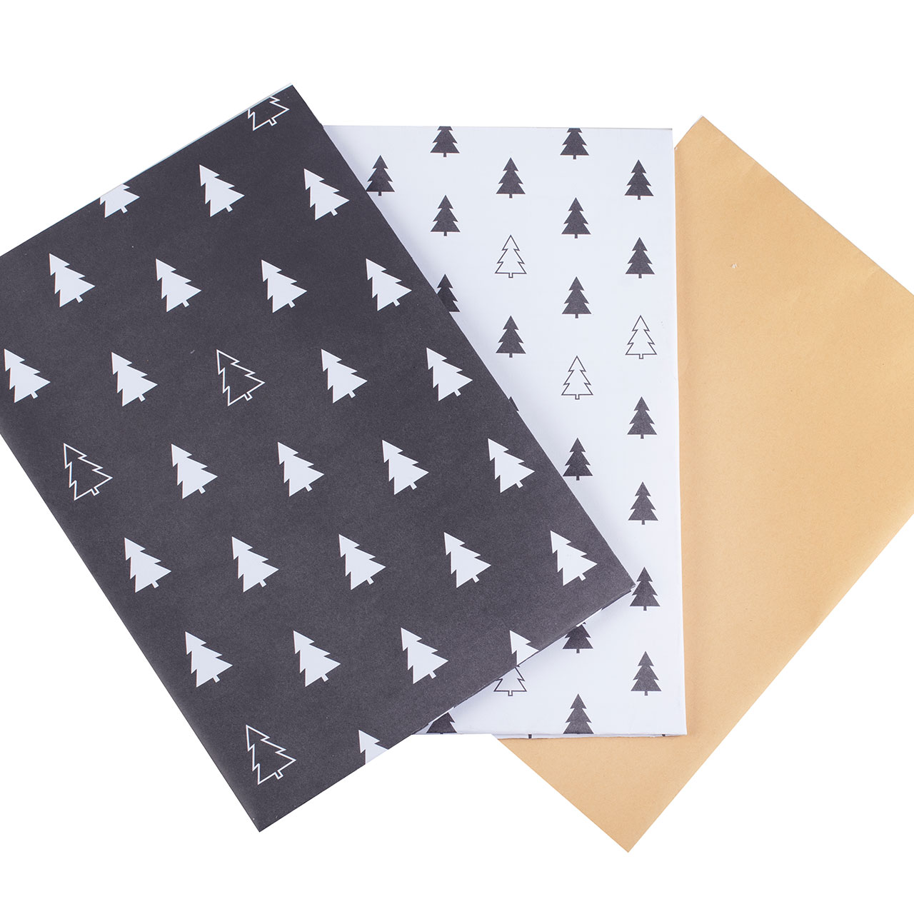 Wrapping Paper - Black & White Trees
