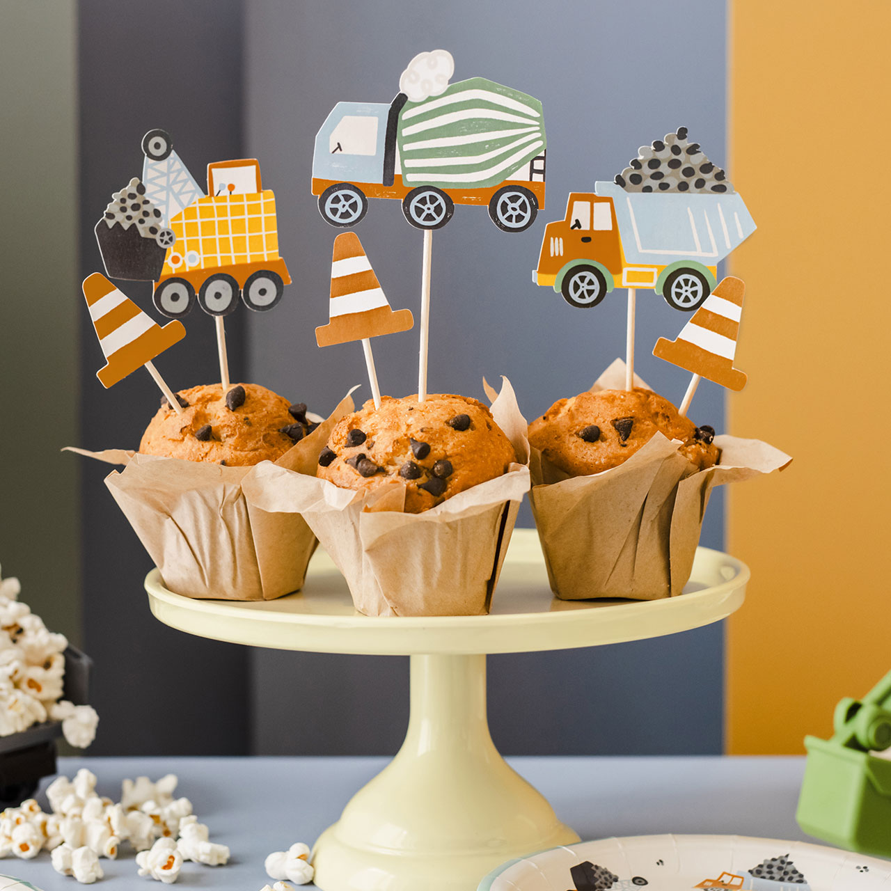 Cupcake Toppers - Construction Site