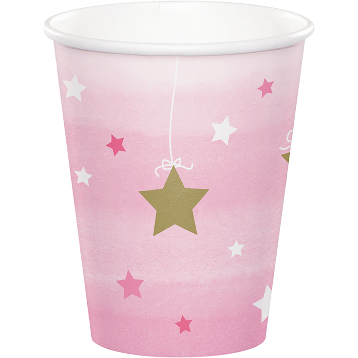 8 One Little Star - Pink Cups