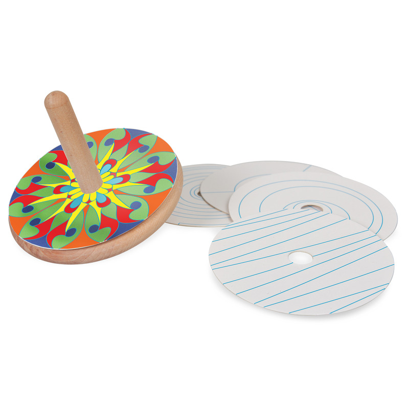 Colour & Spin Wooden Top 