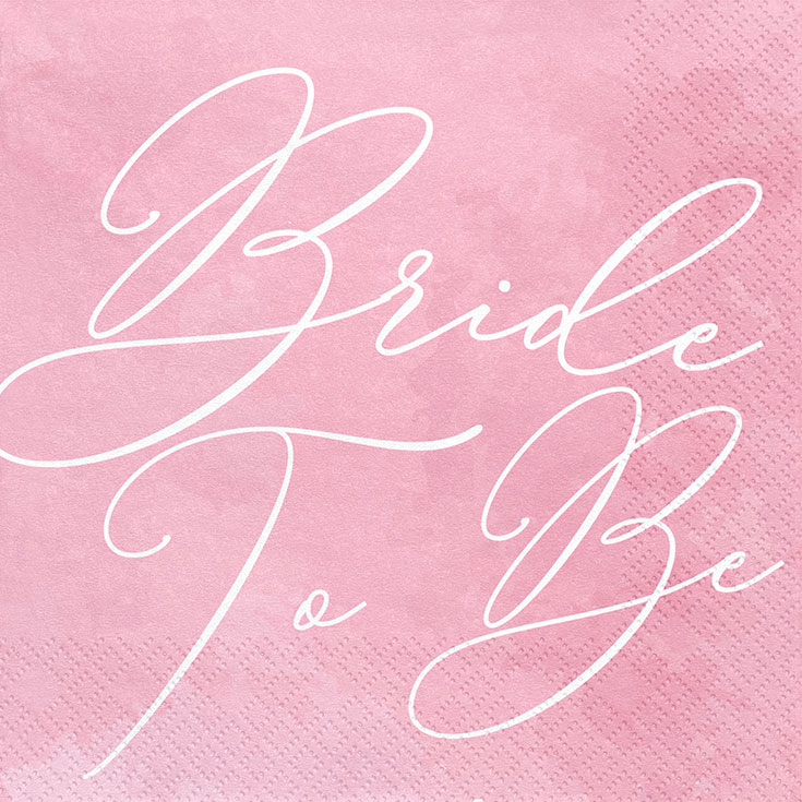 20 Pink Bride to Be Napkins