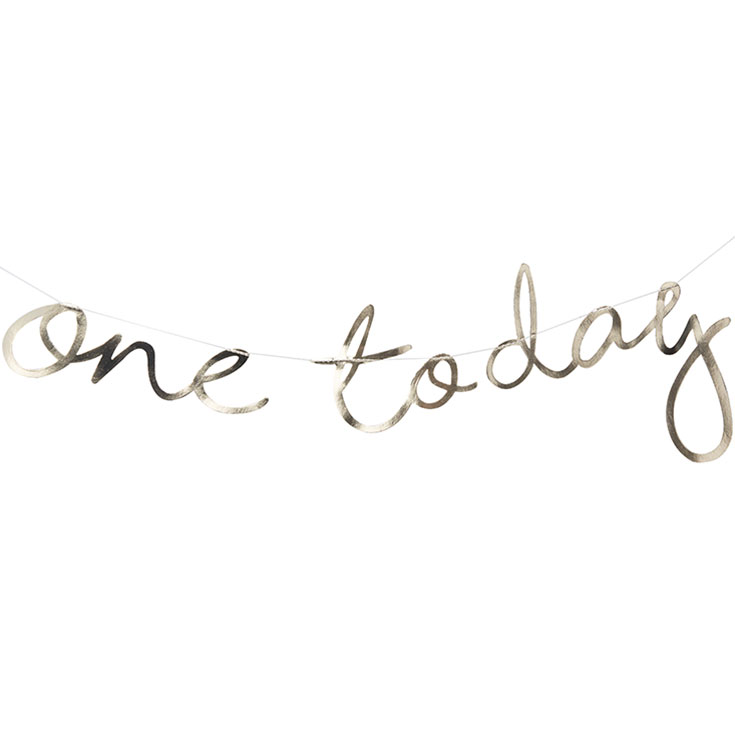 Gold "One Today" Banner