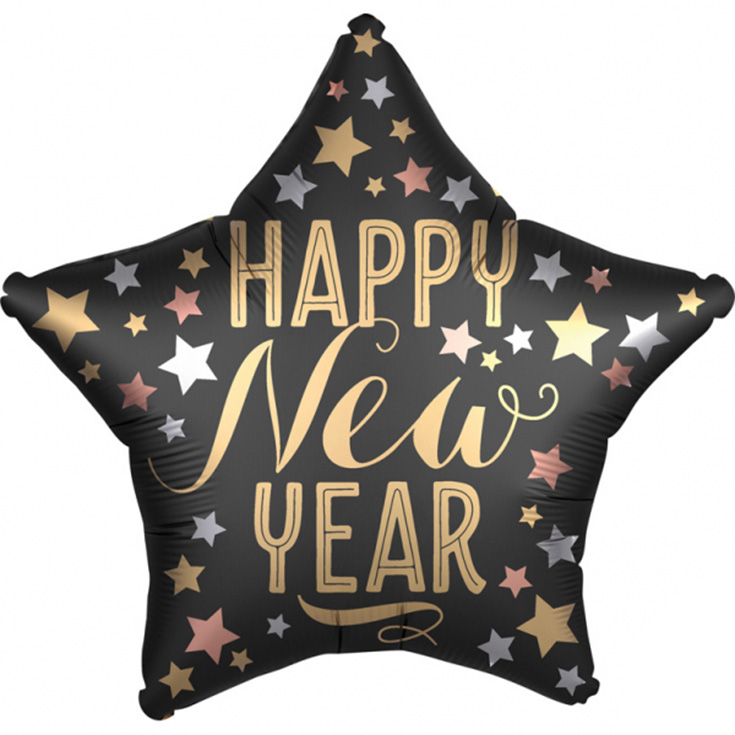 Satin Star "Happy New Year" Foil Balloon 