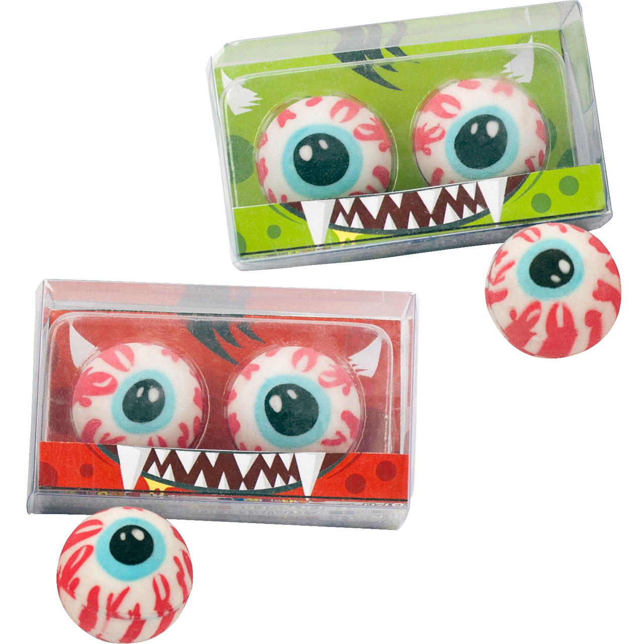 2 Monster Eye Erasers