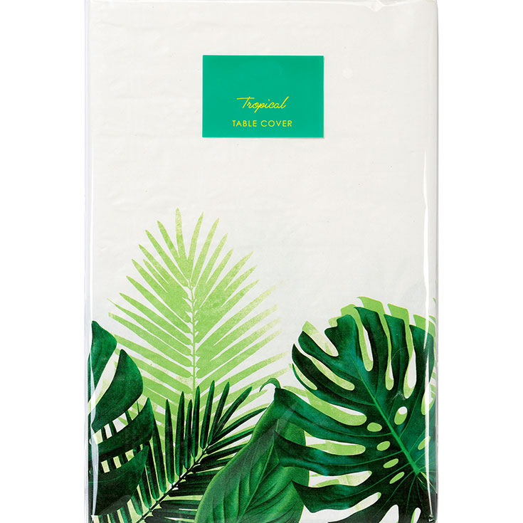 Tropical Palm Leaf Table Cover