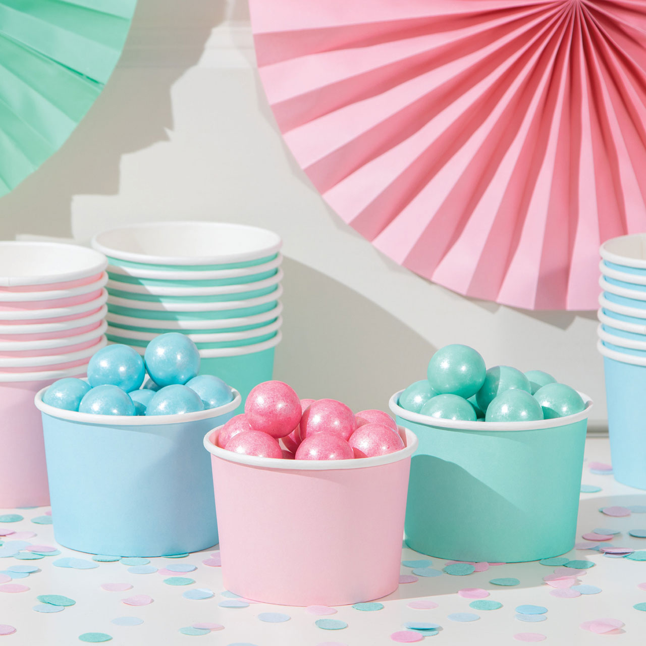 8 Candy Pink Treat Cups 