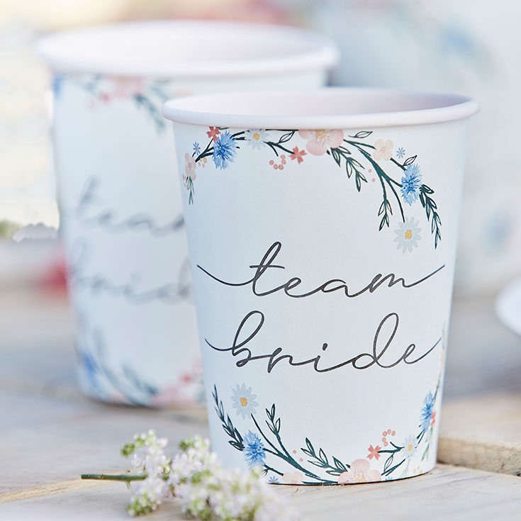 8 Boho Bride to Be Cups