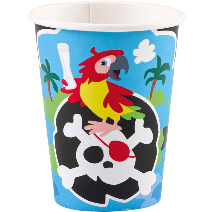 8 Pirate & Friends Cups