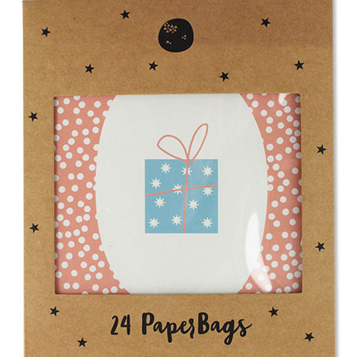 24 Adventkalender Säckchen Dots & Stripes