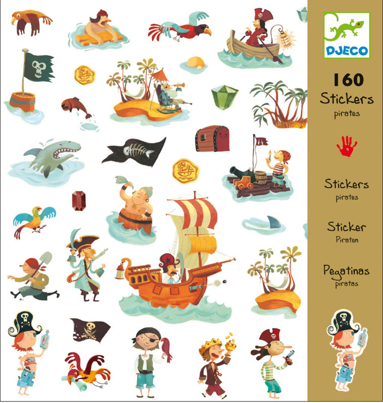  Sticker Sheets - Pirate