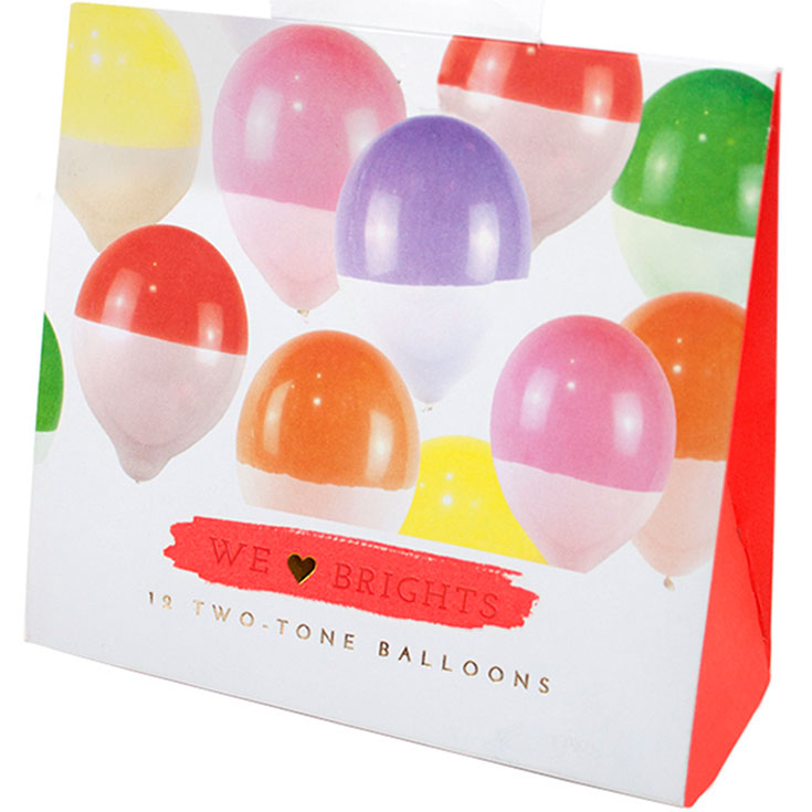 12 Two-Tone Dipped Balloons