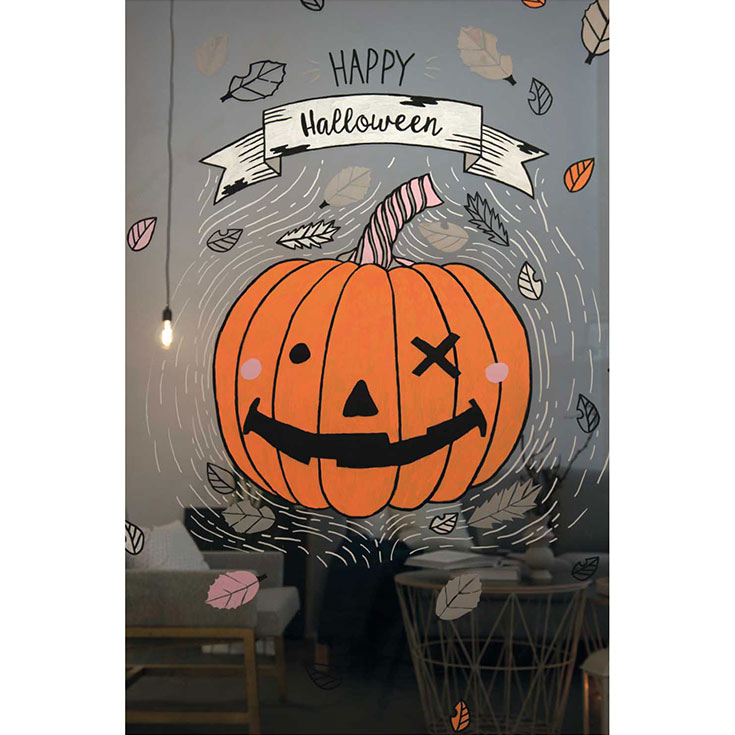 Halloween Window Chalk Art Templates